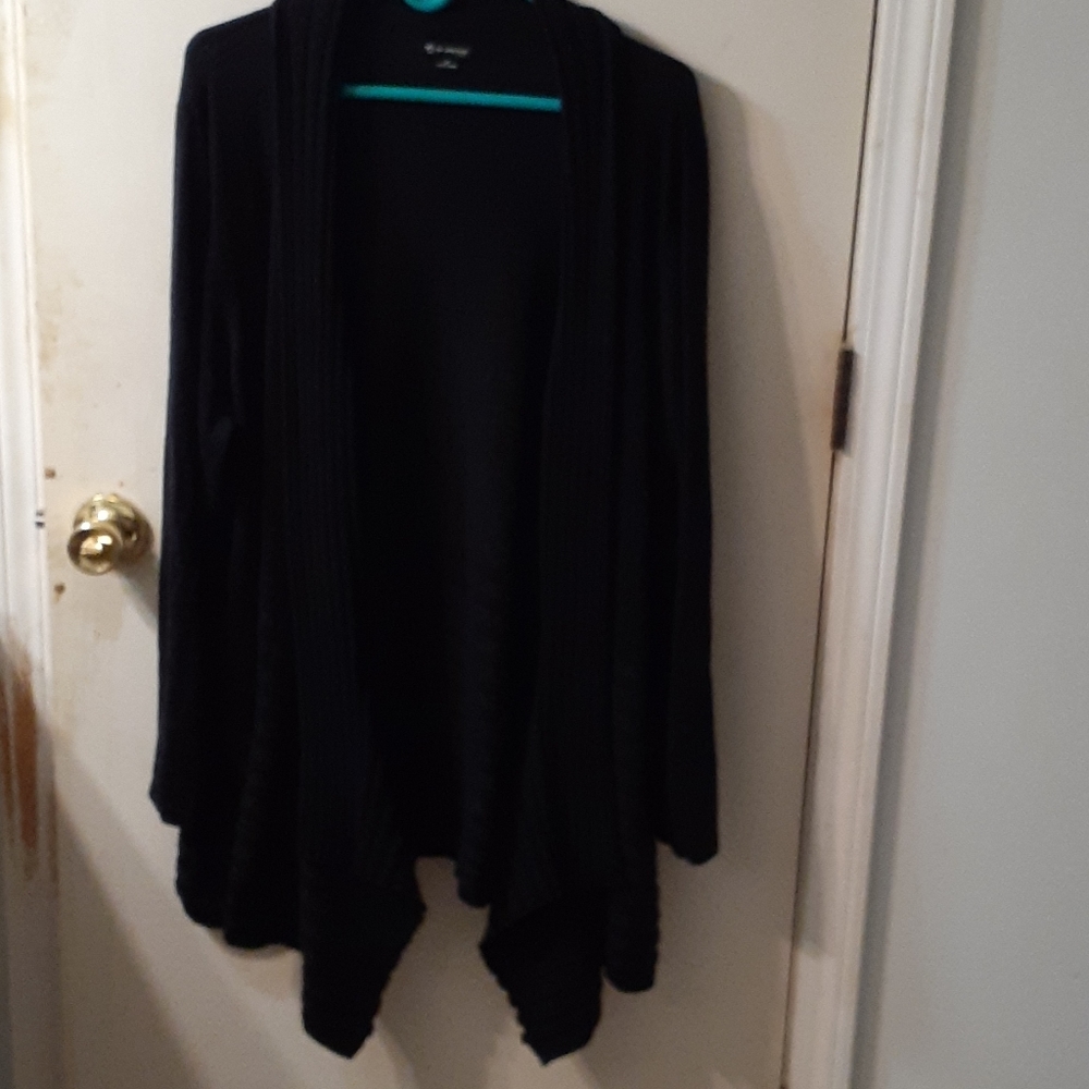 New Directions cardigan with asymmetrical hem, 3X